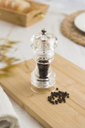 Akrilik Tuz Karabiber Baharat Değirmeni Öğütücü 14 Cm - 8