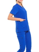 JANET- Kadın Likralı Royal Mavi Medikal Pantolon thumbnail 3