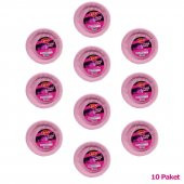 Roll-Up Kullan At Renkli Pembe Parti Davet Plastik Tabak - 22 Cm. - 25 Adetlik 10 Paket thumbnail 2