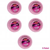 Roll-Up Kullan At Renkli Pembe Parti Davet Plastik Tabak - 22 Cm. - 25 Adetlik 5 Paket thumbnail 2