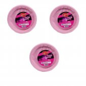 Roll-Up Kullan At Renkli Pembe Parti Davet Plastik Tabak - 22 Cm. - 25 Adetlik 3 Paket - 1
