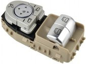 Enva Mercedes C205 Kasa Sol Çiftli Cam Düğmesi Bej Kasa Katlanır Ayna thumbnail 2