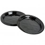 Roll-Up Kullan At Renkli Siyah Parti Davet Plastik Tabak - 22 Cm. - 25 Adetlik 10 Paket thumbnail 4