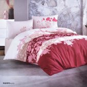 Kristal Ranforce Çift Kişilik Nevresim Nazen Bordo - 1