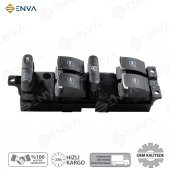 Enva VOLKSWAGEN GOLF / BORA / PASSAT CAM AÇMA DÜĞMESİ ANAHTARI KROM thumbnail 1