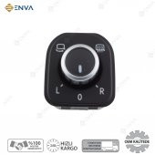 Enva SEAT ALHAMBRA KATLANIR DİKİZ AYNA DÜĞMESİ ANAHTARI 2010-(KROMLU) thumbnail 1