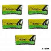 Naksan Takviyeli İnce Desenli Çizgili Siyah Çanta Poşet Torba - 50x60 Cm. - 50 Adetlik 5 Paket - 2