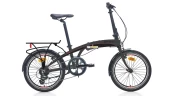 Carraro Flexi 108 V-fren 20"Jant  8 Vites Katlanır Bisiklet Siyah Kırmızı - 2