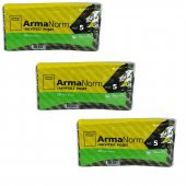 Naksan Takviyeli İnce Desenli Çizgili Siyah Çanta Poşet Torba - 50x60 Cm. - 50 Adetlik 3 Paket thumbnail 1