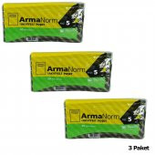 Naksan Takviyeli İnce Desenli Çizgili Siyah Çanta Poşet Torba - 50x60 Cm. - 50 Adetlik 3 Paket thumbnail 2