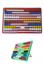 Raylı Mishap Kırmızı Renk 1 Adet Sayı Sayma Boncuğu Lüks Renkli Abaküs Okul Öncesi 1. Sınıflar İçin - 1