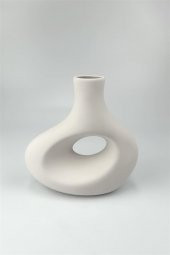 Asimetrik Vazo Seramik Bisküvi (Ham Ürün) thumbnail 1