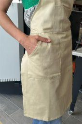 Barren Atölye Önlüğü - Bej thumbnail 3