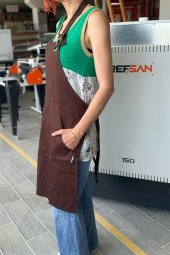 Barren Atölye Önlüğü - Kahverengi thumbnail 4