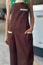 Refsan Giyilebilir Atölye Önlüğü - Kahverengi thumbnail 4