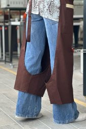 Refsan Giyilebilir Atölye Önlüğü - Kahverengi thumbnail 5