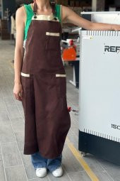 Refsan Giyilebilir Atölye Önlüğü - Kahverengi thumbnail 6