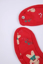 Babyhola Yılbaşı Desen Sıvı Geçirmez 3'lü Mama Önlüğü 1122 - 5