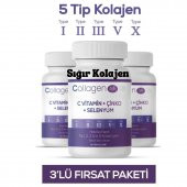 5 Tip Kolajen Tip 1 Tip 2 Tip 3 Tip 5 Tip 10 3 Adet - 1