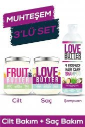 Saç Bakım Yağı 190ml & Cilt Bakım Yağı 190ml & Bakım Şampuanı 330 Ml Bakım Seti - 1
