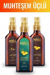 Argan Yağı, Bambu Keratin, Keratin Üçlü Saç Bakım Spreyi Seti - 1