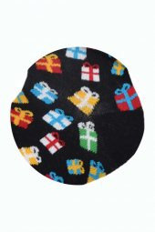 Flora Erkek Hediye Kutusu Desenli Hareketli Çorap Siyah - 41/44 thumbnail 2