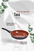 ThermoAD | Tava Seti | 3 Parça | 20cm-24cm-28cm | Red Diamond - 4