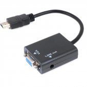 Hdmi To Vga Ses Destekli Monitör Dönüştürücü Kablo Çevirici Adaptör - 2