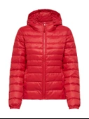 ONLY Bayan Şişme Puffer Kırmızı Mont 15156569 - 4