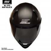 MTS M-910 MAT SİYAH GÜNEŞ VİZÖRLÜ KASK (SİYAH CAMLI) - 3