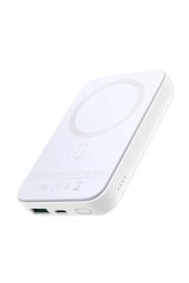 Joyroom Jr-W020 10000 Mah Magsafe Kablosuz Hızlı Şarj Powerbank Beyaz - 1