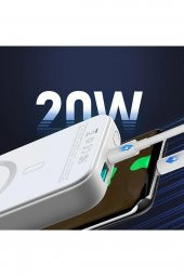 Joyroom Jr-W020 10000 Mah Magsafe Kablosuz Hızlı Şarj Powerbank Beyaz - 3
