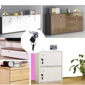 Ugr Mandallı Çekmece Kilidi 2 Anahtarlı Metal Mobilya Dolap Kilidi - 4