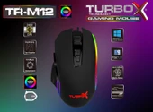 Turbox Blastoff Tr-M12 2400Dpi Usb Kablolu Siyah Gaming Optik Mouse Aydınlatmalı - 4