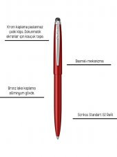 Scrikks F108 Tükenmez Kalem Kırmızı - 2