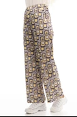 Desenli Saten Pantolon - Desen - 1 - 1