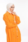 YAKA TAŞ DETAYLI TUNİK - Oranj - 4