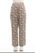 Desenli Saten Pantolon - Desen - 1 - 3