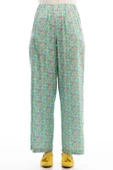 Desenli Saten Pantolon - Desen - 4 - 4