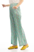 Desenli Saten Pantolon - Desen - 4 - 3