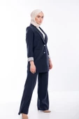 SPOR DİKİŞLİ PANTOLON - Lacivert - 7