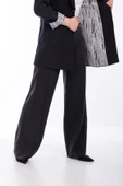 SPOR DİKİŞLİ PANTOLON - Siyah - 1
