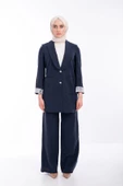 SPOR DİKİŞLİ PANTOLON - Lacivert - 5