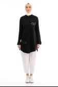 TAŞLI GÖMLEK - Siyah - 1