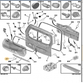 BAGAJ KAPAK ALT ÇITA TAPASI PARTNER-BERLİNGO TEPE 1613278780 - 1