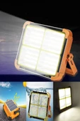Taşınabilir Solarlı Çalışma Ve Kamp Işığı, Powerbanklı Güneş Enerjili Işıldak, Fener 336 Ledli - 1