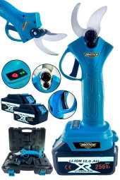 Lieber German BLU Seri Teknoloji 21 Volt 3Ah Çelik Şanzıman 32mm Ağızlı 2x Akülü Dal Bağ Kesme Makası - 1
