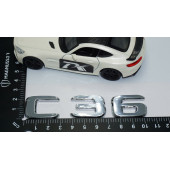 DK Tuning C36 Bagaj Krom ABS 3M 3D Yazı Logo Benz İle Uyumlu - 4