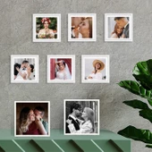 Yapışkanlı Polaroid Çerçeve Beyaz 5'li Paket 12x12 Cm - 3