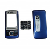 Nokia 6280 Kapak Nokia 6280 uyumlu Lacivert ön Kapak Arka Kapak ve Tuş Takımı - 1